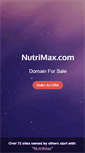 Mobile Screenshot of nutrimax.com